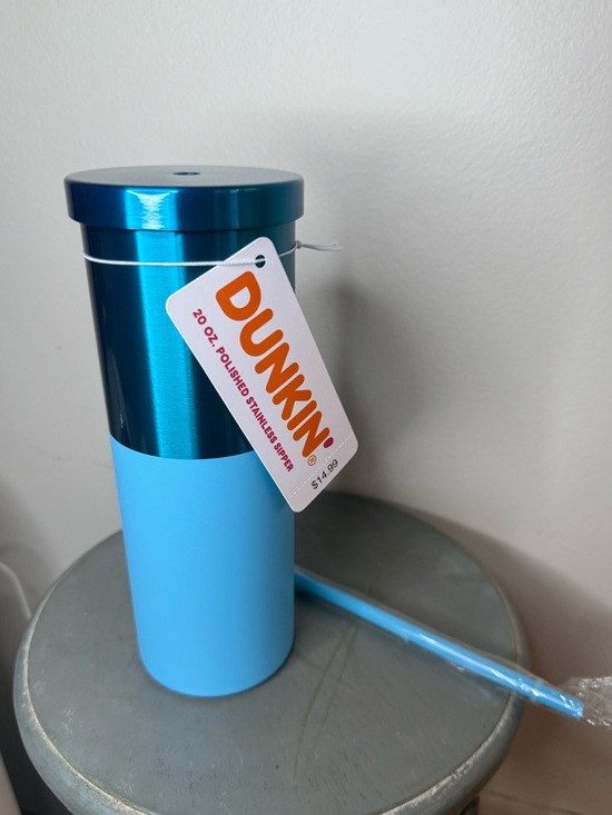 Dunkin Donuts Other - Dunkin' Two-Tone Blue Stainless Steel Travel Tumbler